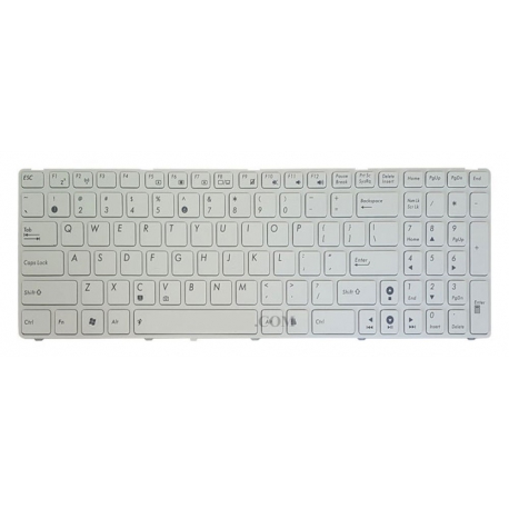 کیبورد لپ تاپ ایسوس K52-K53-N61 سفید-بافریم