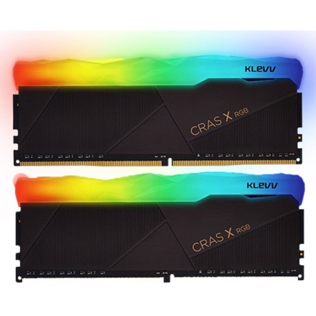 رم دسکتاپ کلو دو کاناله 3600 مگاهرتز مدل Cras X RGB ظرفیت 16 گیگابایت KLEV-DDR4