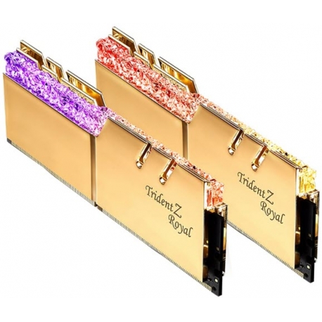 رم دسکتاپ DDR4 جی اسکیل دو کاناله 3600 مگاهرتز مدل Trident Z Royal Gold ظرفیت 32 گیگابایت CL16