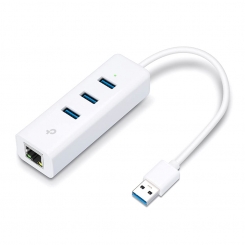 هاب USB 3.0 سه پورت و کارت شبکه تی پی لینک مدل TP-Link UE330