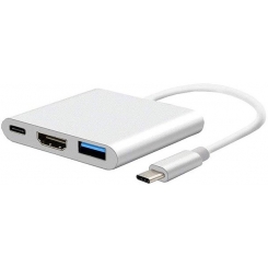 هاب یک پورت Type C به 3.0 USB با یک پورت HDMI همراه آداپتور با قابلیت PD لایمستون LS-U2H