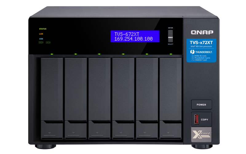 ذخیره ساز تحت شبکه کیونپ Qnap TVS-672XT-i3-8G