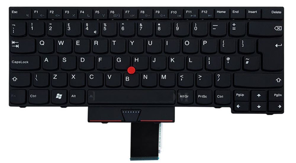 کیبورد لپ تاپ لنوو ThinkPad Edege E430 مشکی - با ماوس - با فریم