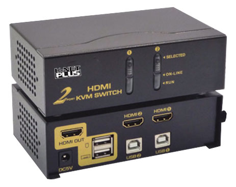 کی وی ام سوئیچ 2 پورت HDMI اتوماتیک کی نت پلاس KP-H622