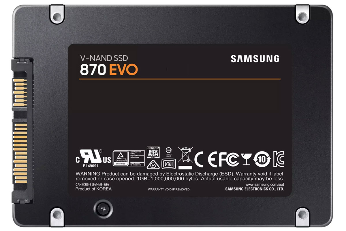 اس اس دی سامسونگ SAMSUNG EVO 870 ظرفیت 250 گیگابایت