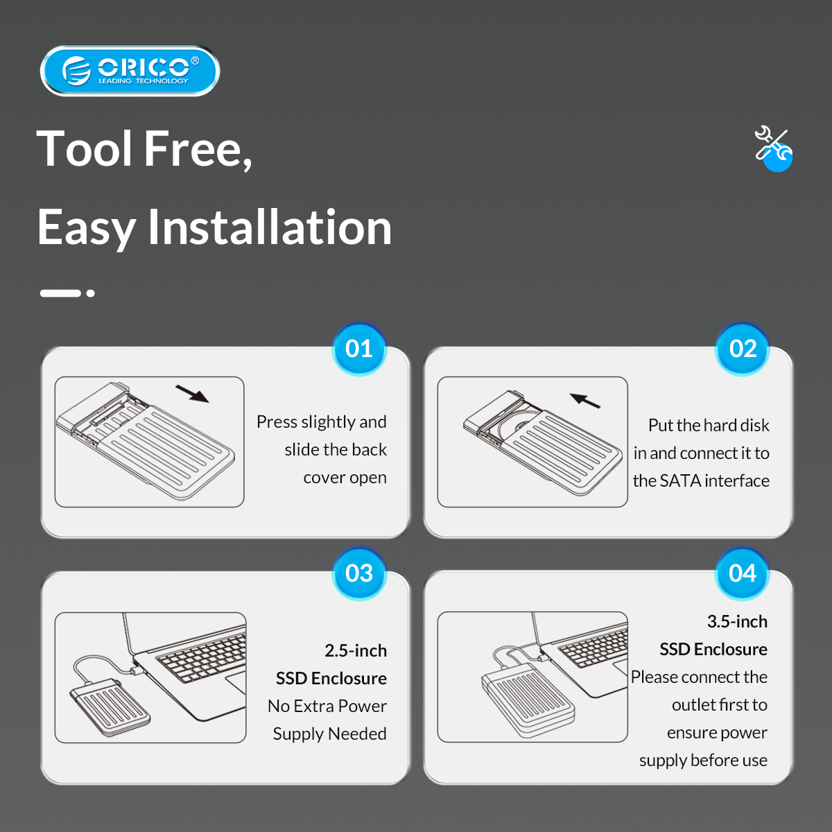 باکس هارد 2.5 اینچ اوریکو Orico M25C3 سبز