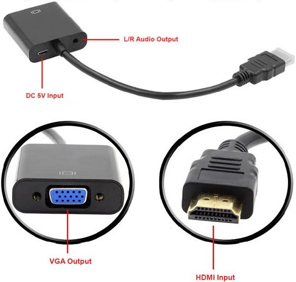 تبدیل HDMI به VGA لایمستون LimeStone LS-H2V