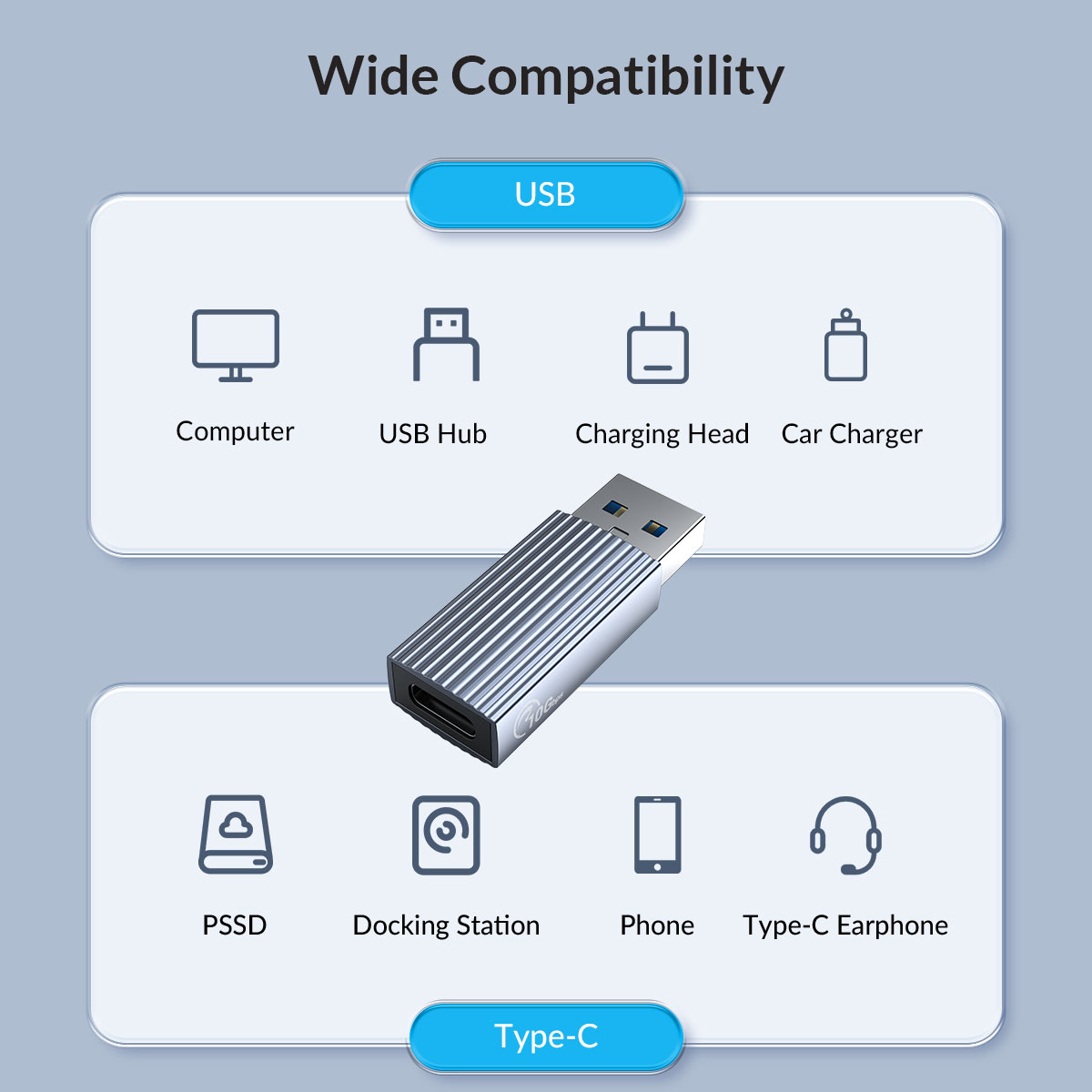 تبدیل USB3.1 به Type-C اوریکو ORICO AH-AC10