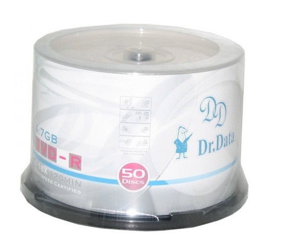 دی وی دی دکتر دیتا DVD Dr.DATA پک 50 عددی باکسدار