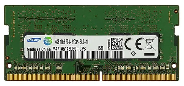 رم لپ تاپ 4 گیگ Samsung DDR4-2133 MHZ 1.2V