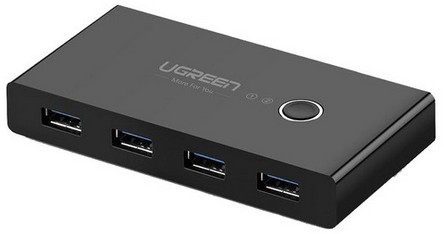 سوئیچ 4 پورت USB دستی یوگرین 30768 Ugreen US216
