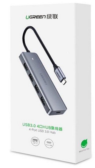 هاب 4 پورت Type C به USB 3.0 یوگرین 70336 Ugreen CM219