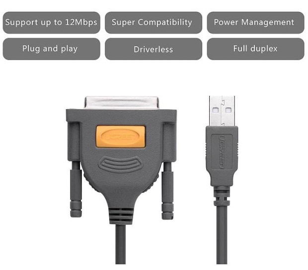 تبدیل USB به پارالل 25 پین (پرینتر) یوگرین Ugreen US167 20224