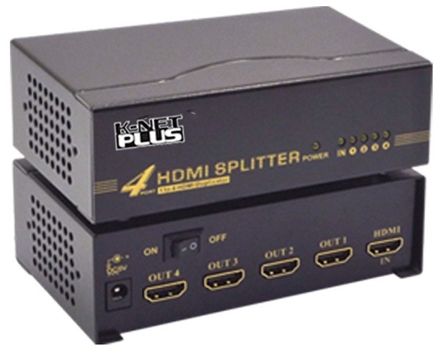 اسپلیتر 4 پورت HDMI کی نت پلاس Knet Plus KP-S644