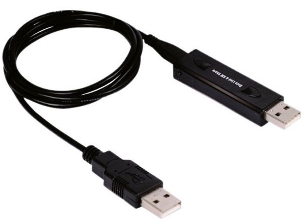 کابل لینک USB 2.0 برد دار با قابلیت انتقال اطلاعات و اشتراک گذاری KM (اکتیو) فرانت FN-U2KM100