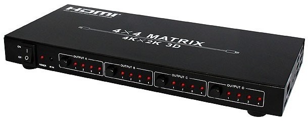ماتریکس سوئیچ 4 در 4 HDMI با قابلیت 3D و رزولوشن 4K با ریموت کنترل فرانت FN-V244