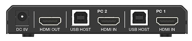 کی وی ام سوئیچ 2 پورت HDMI فرانت FN-K221