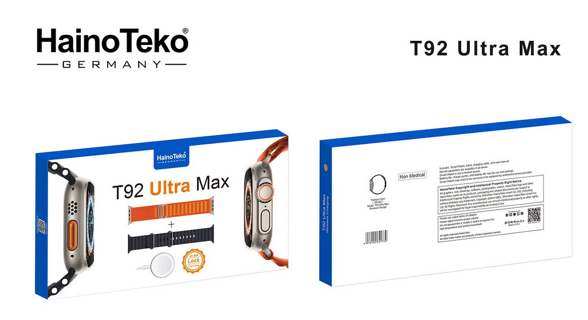 ساعت هوشمند هاینو تکو Haino Teko T92 Ultra Max