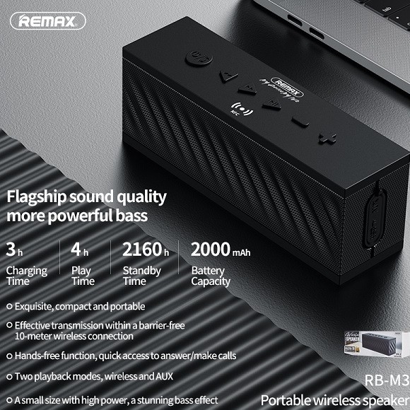 اسپیکر بلوتوث ریمکس Remax RB-M3 Wireless Bluetooth Speaker