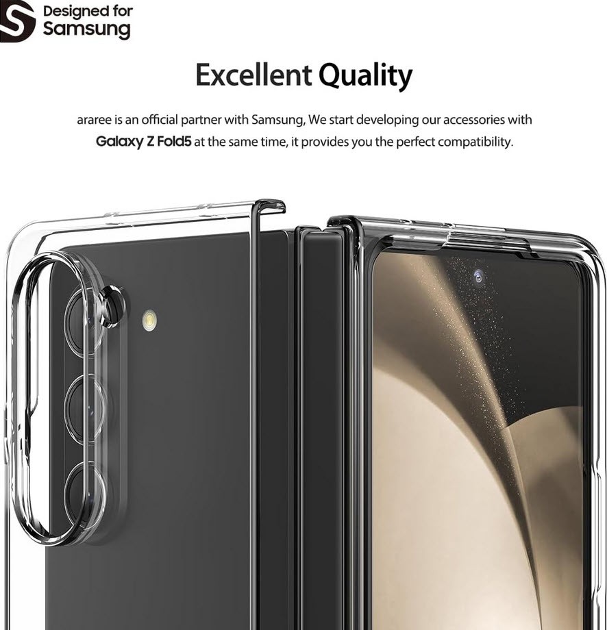 قاب محافظ آراری سامسونگ Samsung Galaxy Z Fold5 5G Araree Nukin Clear