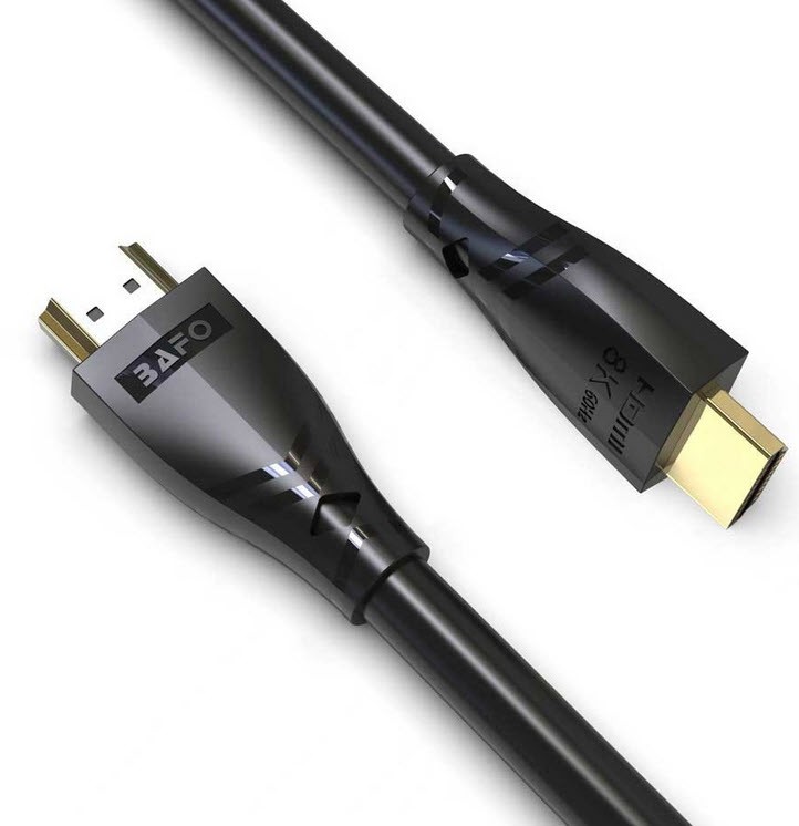 کابل 3 متری HDMI 2.1 بافو BAFO BF-HDMI8K3M