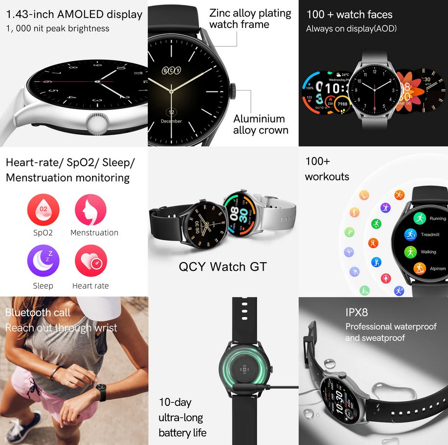 ساعت هوشمند کیو سی وای QCY GT Watch