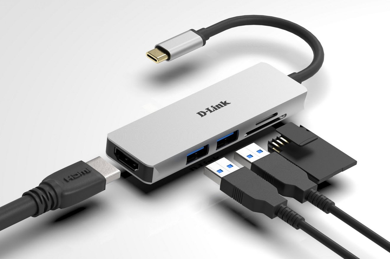 هاب 5 پورت USB-C دی لینک D-link DUB-M530