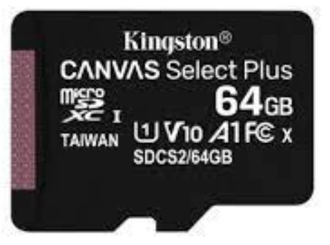 کارت حافظه microSDXC کینگستون CANVAS کلاس 10 استاندارد UHS-I U1 سرعت 100MBps ظرفیت 64 گیگابایت