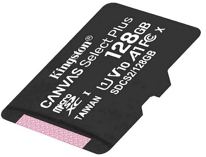 کارت حافظه microSDXC کینگستون CANVAS کلاس 10 استاندارد UHS-I U1 سرعت 100MBps ظرفیت 128 گیگابایت