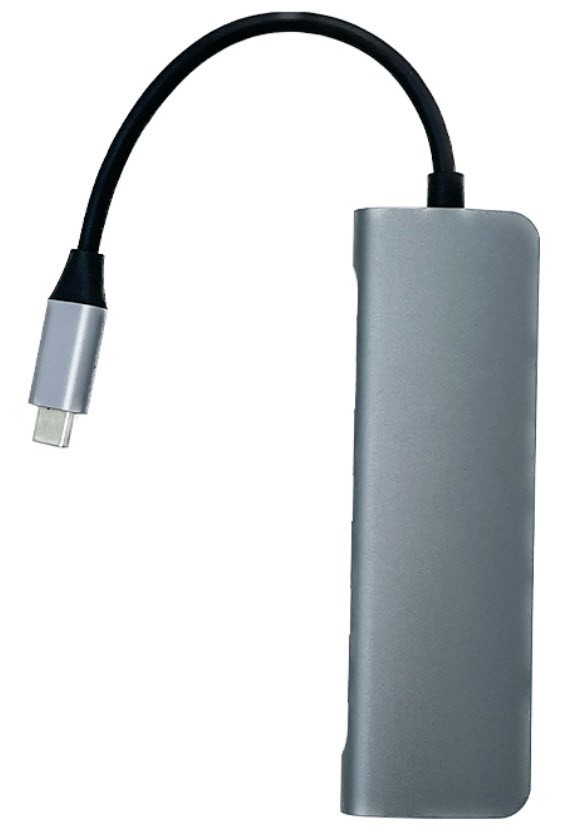 هاب 5 پورت Type C به 3.0 USB با پورت LAN با قابلیت PD کی نت K-MFCMS205