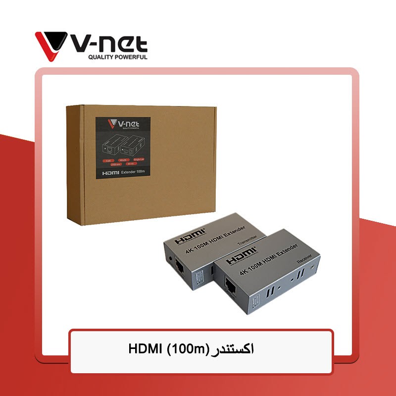 اکستندر HDMI تا 100 متر وی نت Vnet V-EXHD4100