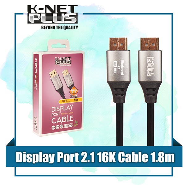 کابل DisplayPort 2.1 کی نت پلاس 1.8 متری Knet Plus KP-CDP2118