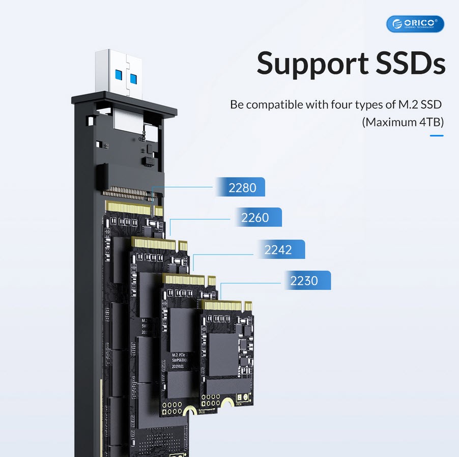 باکس اس اس دی M.2 NVMe اوریکو ORICO M2PJK-C3