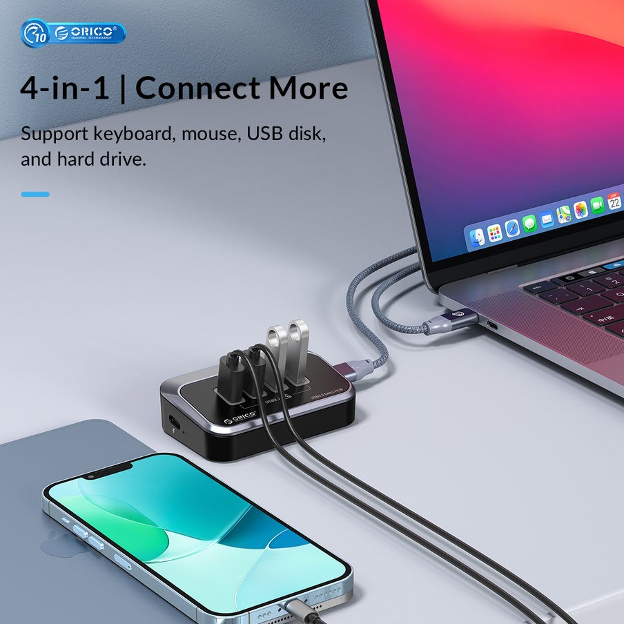 هاب 4 پورت USB 3.2 اوریکو ORICO M34A G2 05