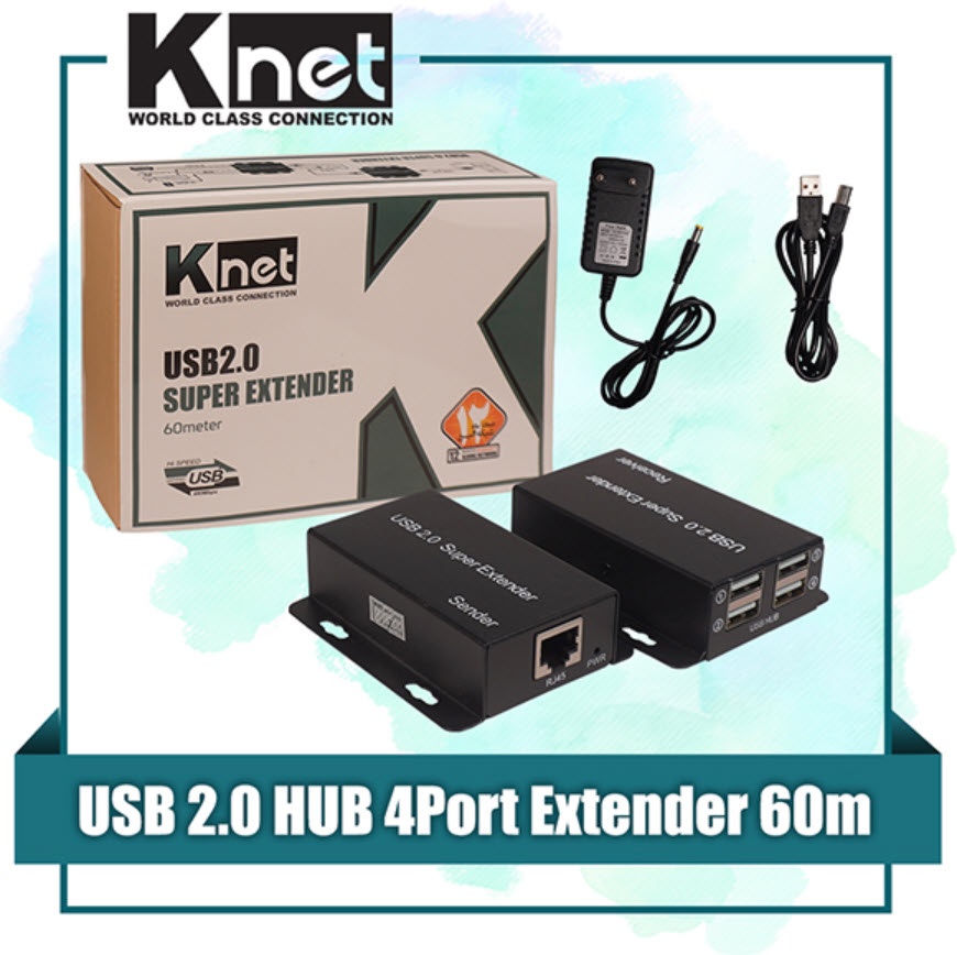 اکستندر USB تا 60 متر کی نت Knet K-EXUSB060