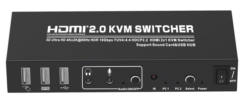 کی وی ام سوئیچ 2 پورت HDMI تی سی تی TC-KSW-21U