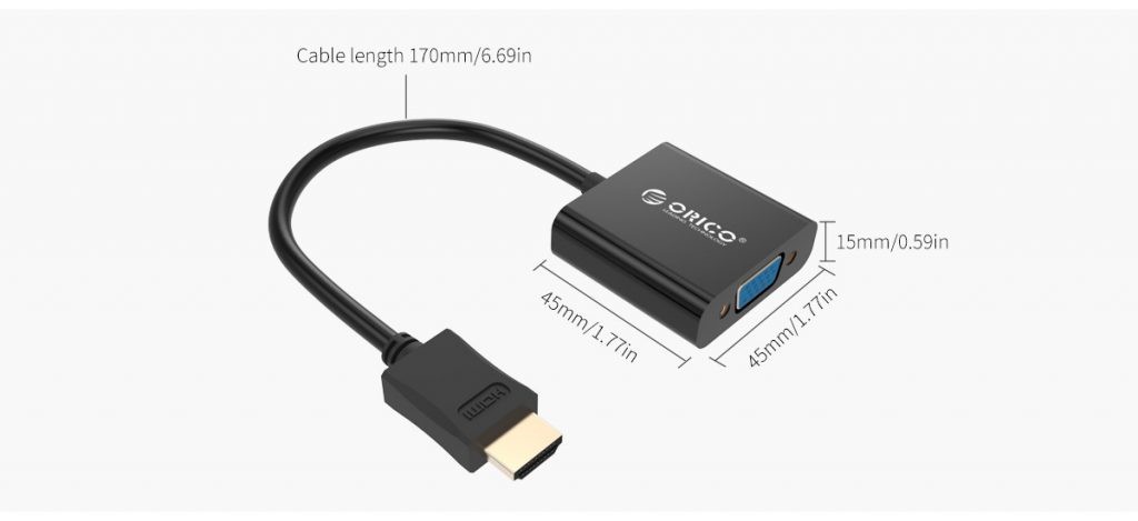 تبدیل HDMI به VGA اوریکو ORICO DHTV-C20