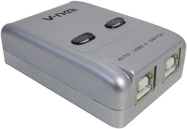 سوئیچ 2 پورت USB اتوماتیک وی نت V-SWUSBA02