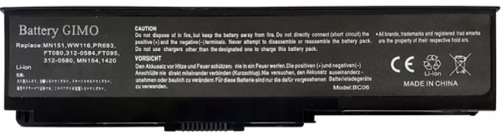 باتری لپ تاپ دل Battery Dell Inspiron 1420 6Cell